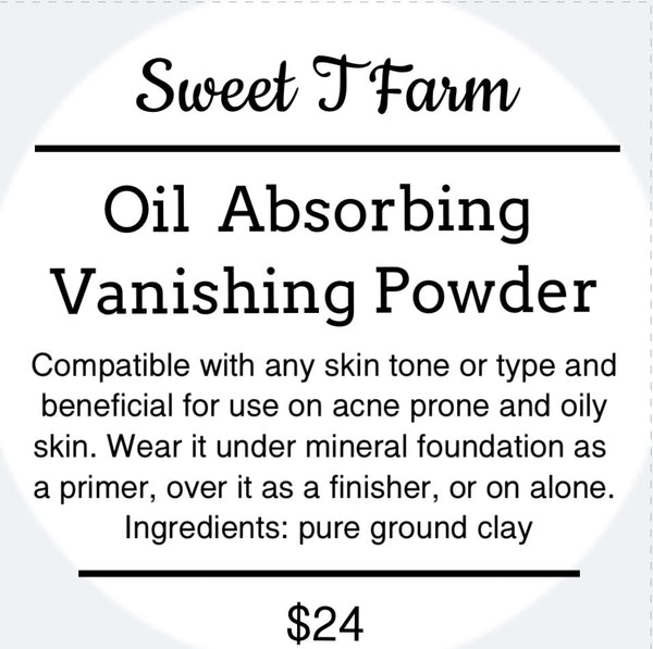 Oil Absorbing Vanishing Powder